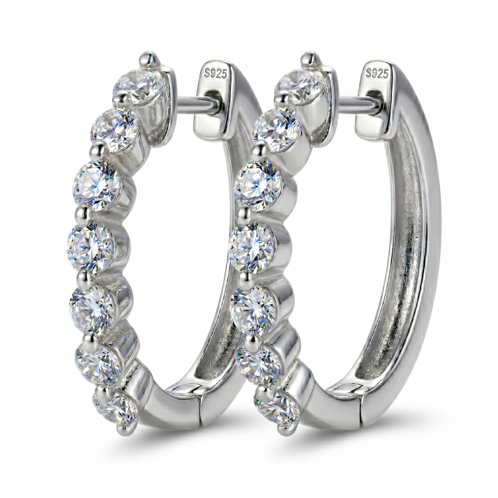 Half Hoop Huggie Earrings