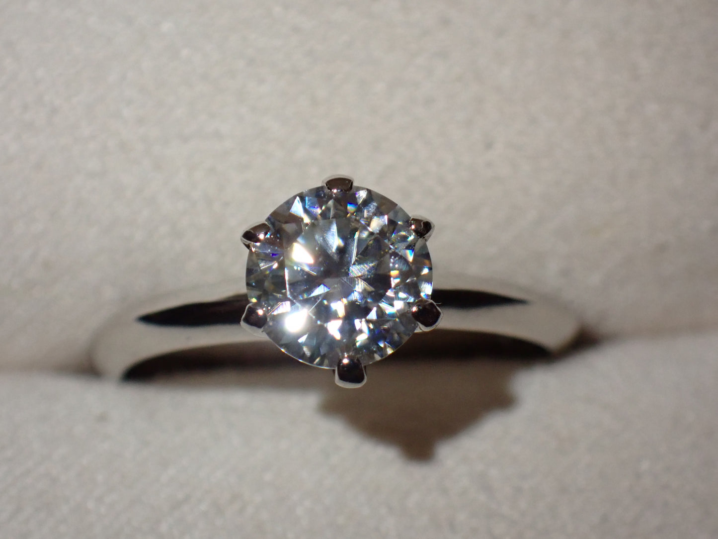 Classic Solitaire Moissanite Ring – 1.0ct - Mara & Co UK