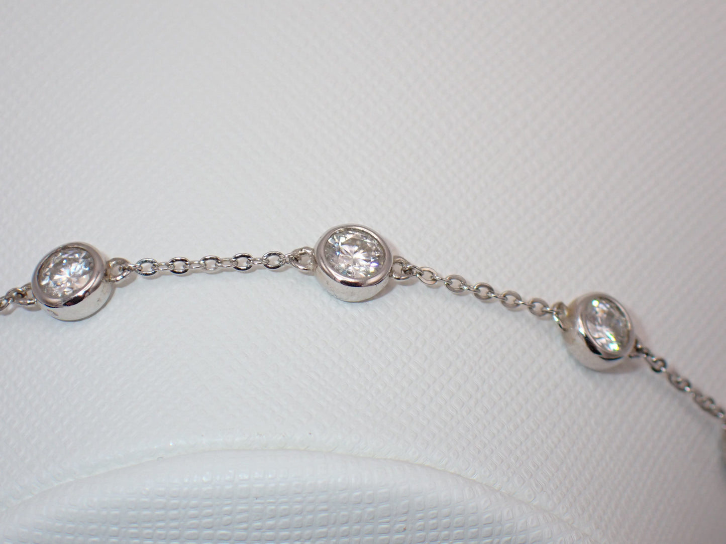 Six Stone Bezel Moissanite Bracelet - Mara & Co UK