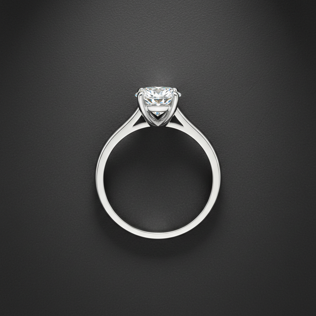 Classic Diamond Solitaire Ring – 1.21ct Round, Platinum