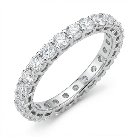 Moissanite Full Eternity Ring – 1.62ct