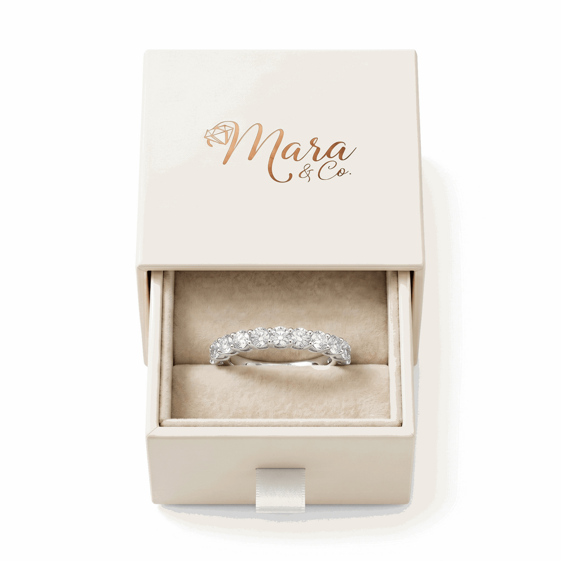 Moissanite Full Eternity Ring