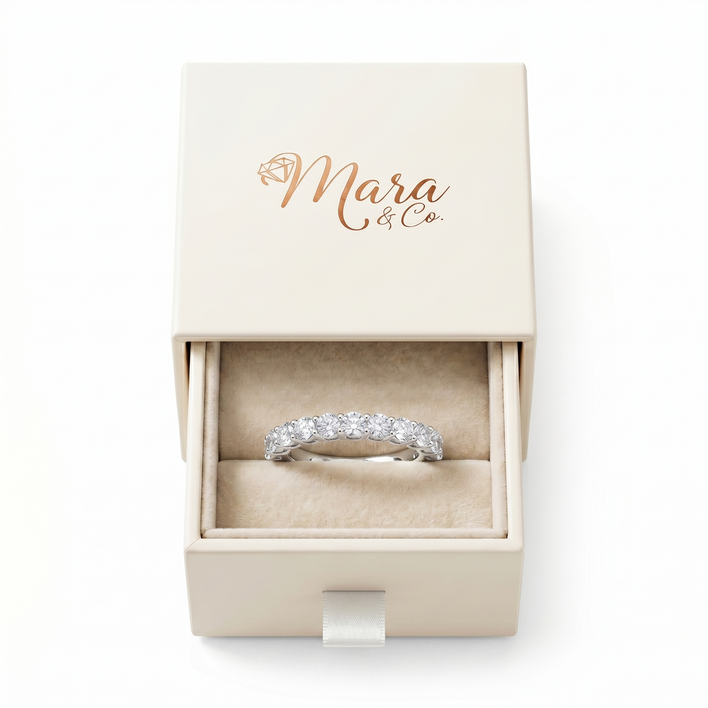 Moissanite Full Eternity Ring – 1.62ct
