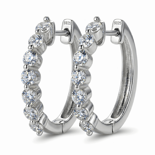 Half Hoop Huggie Earrings