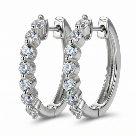 Half Hoop Huggie Earrings