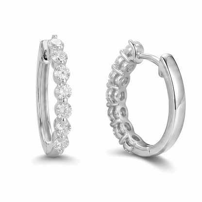 Half Hoop Huggie Earrings