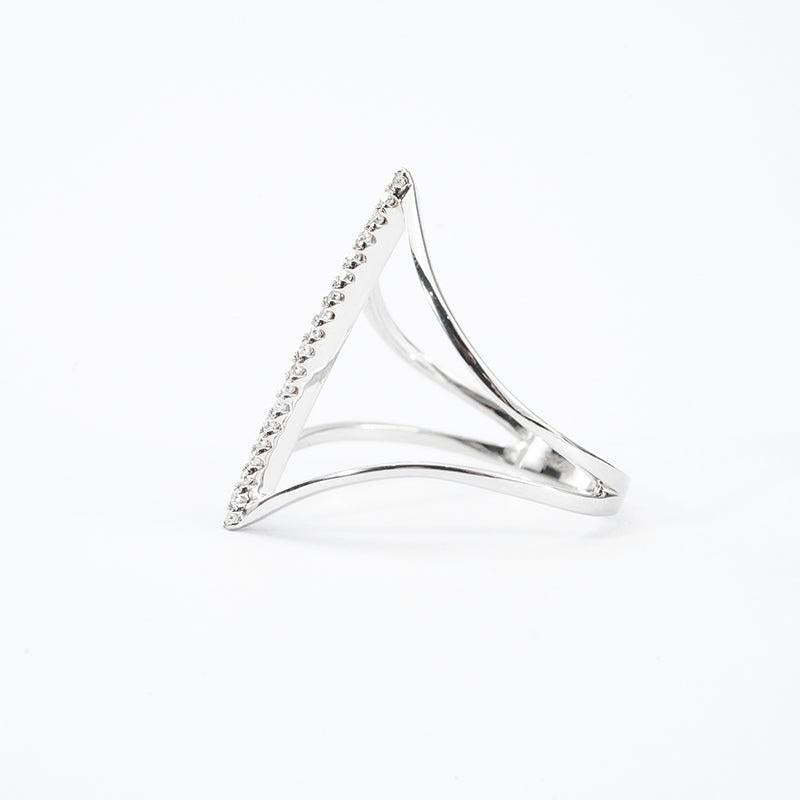 Open Heart Moissanite Band – 0.10ct Total DEF, Sterling Silver
mara & Co