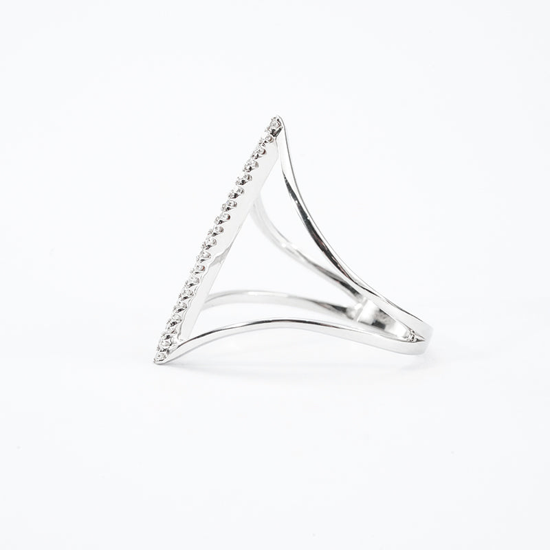 Open Heart Moissanite Band – 0.10ct Total DEF, Sterling Silver
mara & Co