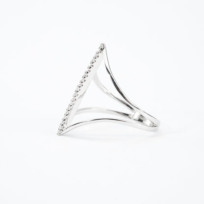 Open Heart Moissanite Band – 0.10ct Total DEF, Sterling Silver
mara & Co