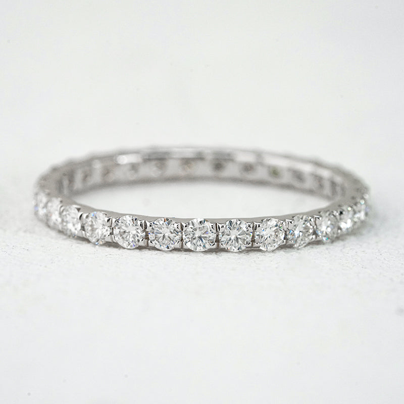 2mm Moissanite Eternity Band