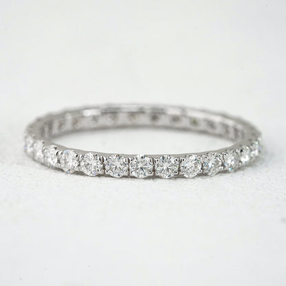 2mm Moissanite Eternity Band