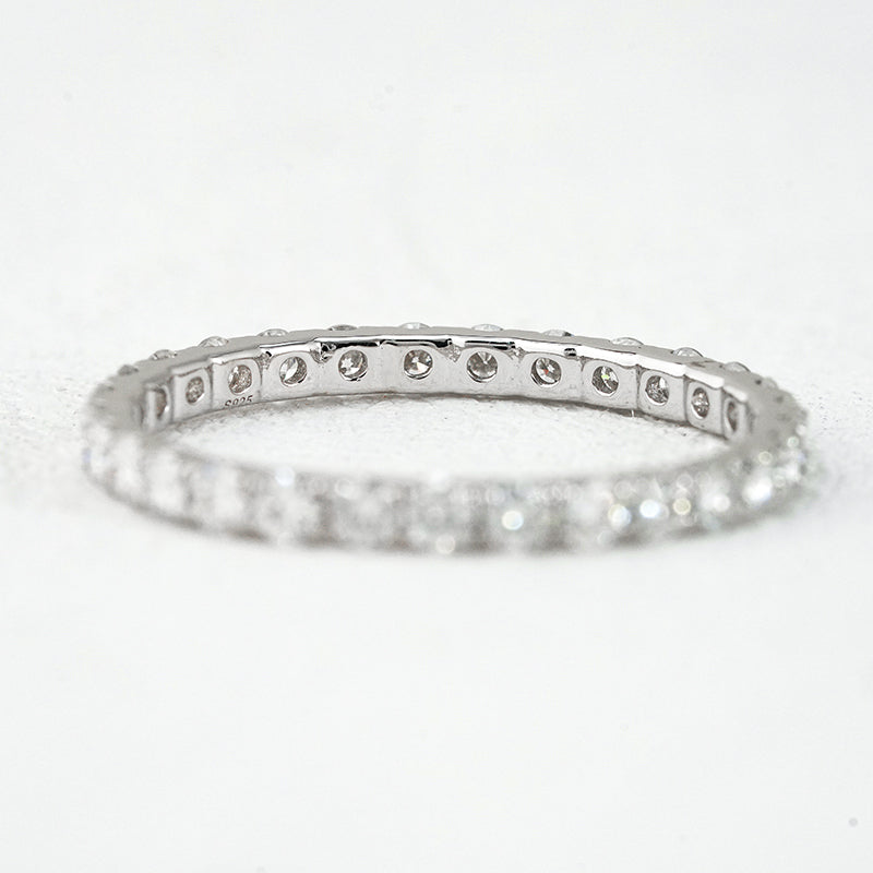 2mm Moissanite Eternity Band