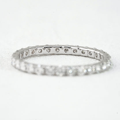 2mm Moissanite Eternity Band