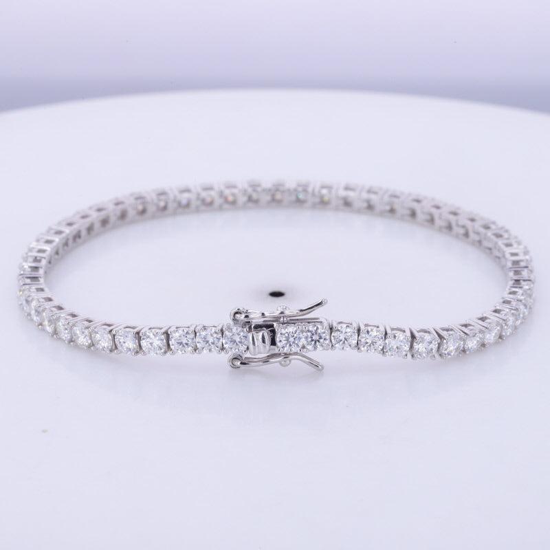 Moissanite Tennis Bracelet Sterling Silver – 5.0mm -  Mara & Co UK