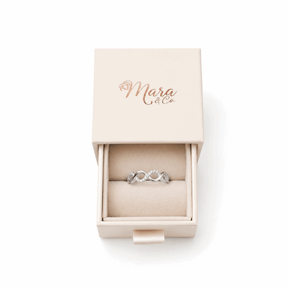 Infinity Twist Moissanite Band