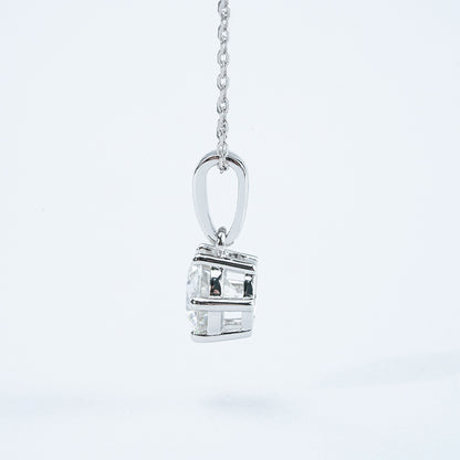 Classic Six-Prong Solitaire Moissanite Necklace – 1.0ct -  Mara & Co UK