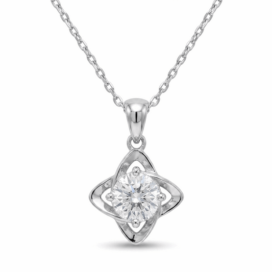 Celtic Knot Moissanite Necklace – 1.0ct