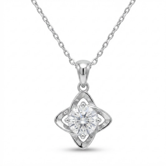 Celtic Knot Moissanite Necklace – 1.0ct
