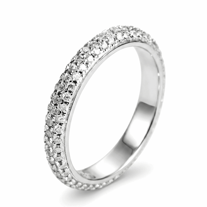 Micro Pavé Moissanite Band