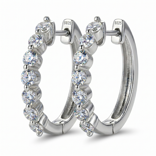Half Hoop Huggie Earrings