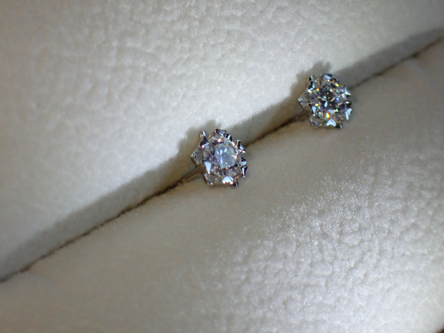 Moissanite Heart-Prong Solitaire Stud Earrings – DEF, Sterling Silver