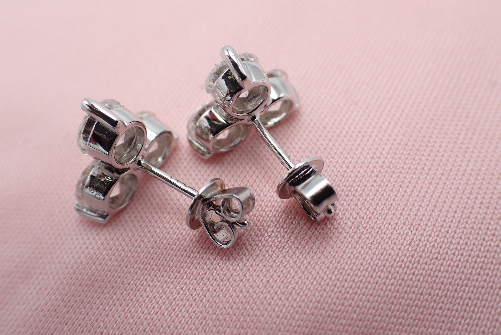 Three Stone Cluster Studs - 3.00ct Total -  Mara & Co UK