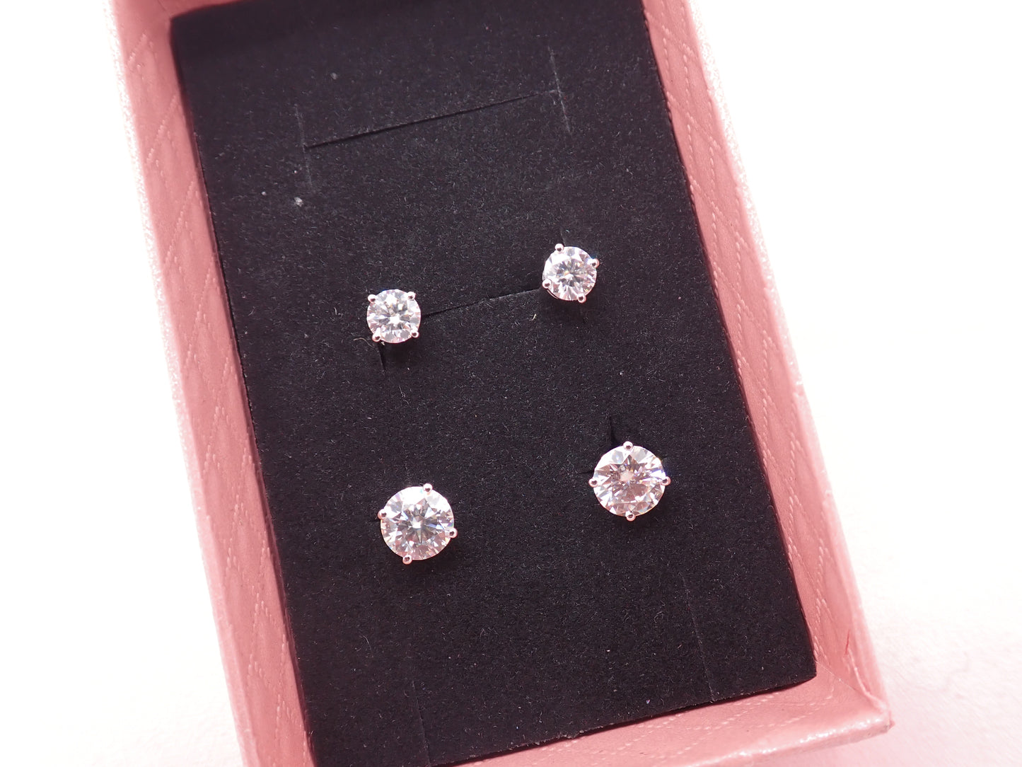 Classic Solitaire  moissanite  Stud Earrings - 4 Prong Setting -  Mara & Co UK