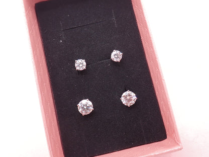 Classic Solitaire  moissanite  Stud Earrings - 4 Prong Setting -  Mara & Co UK
