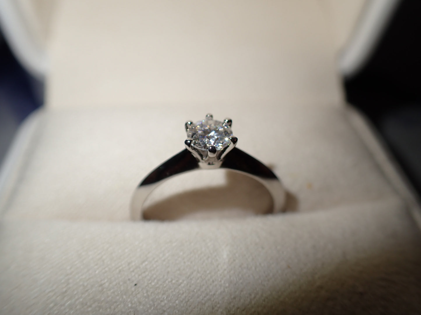 Classic Solitaire Moissanite Ring – 0.5ct