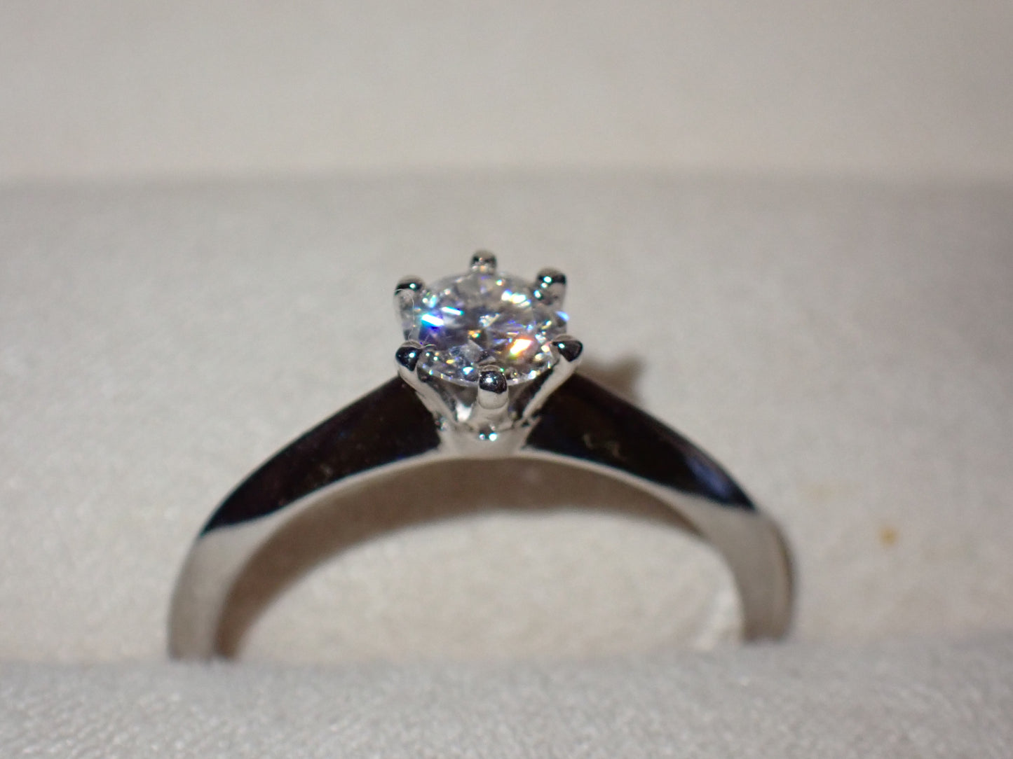 Classic Solitaire Moissanite Ring – 0.5ct