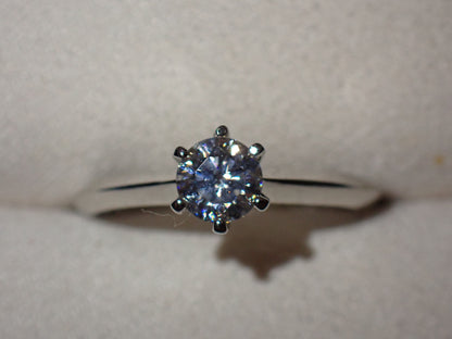 Classic Solitaire Moissanite Ring – 0.5ct -  Mara & Co UK