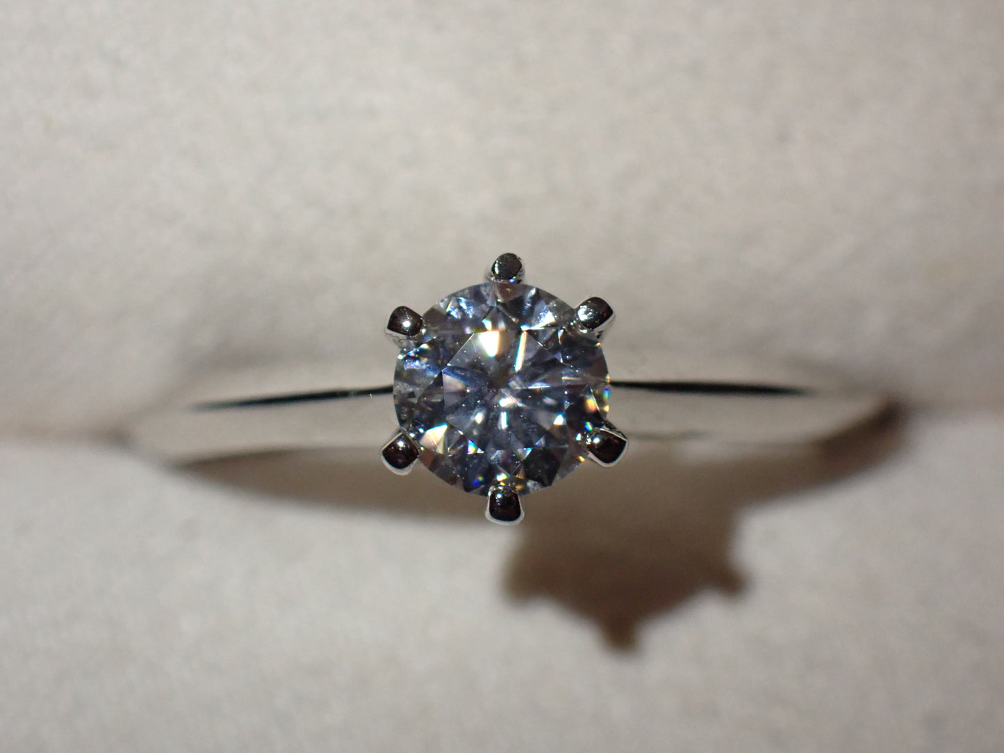 Classic Solitaire Moissanite Ring – 0.5ct