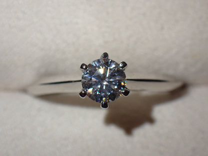 Classic Solitaire Moissanite Ring – 0.5ct -  Mara & Co UK