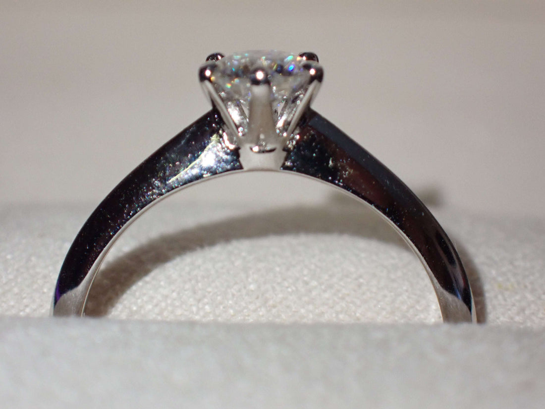 Classic Solitaire Moissanite Ring – 0.5ct -  Mara & Co UK