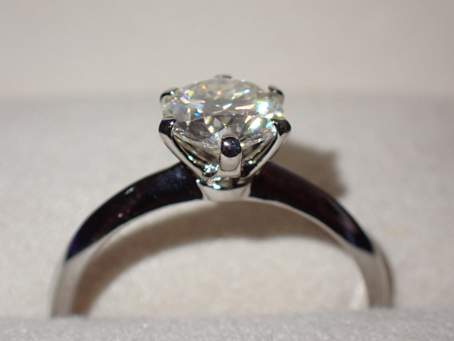 Classic Solitaire Moissanite Ring – 1.0ct -  Mara & Co UK