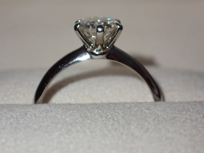 Classic Solitaire Moissanite Ring – 1.0ct -  Mara & Co UK