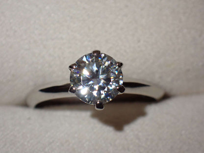 Classic Solitaire Moissanite Ring – 1.0ct -  Mara & Co UK