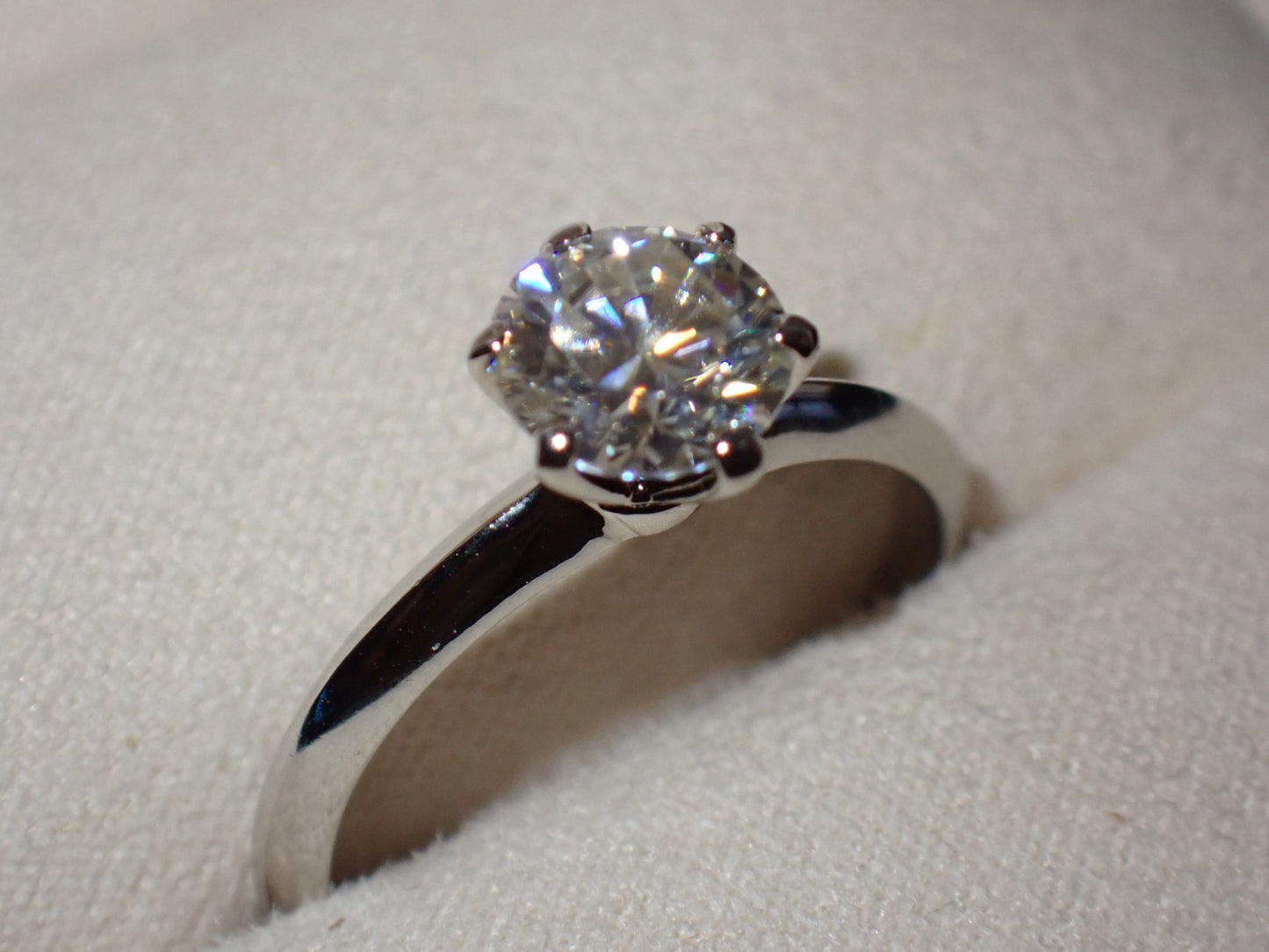 Classic Solitaire Moissanite Ring – 1.0ct -  Mara & Co UK