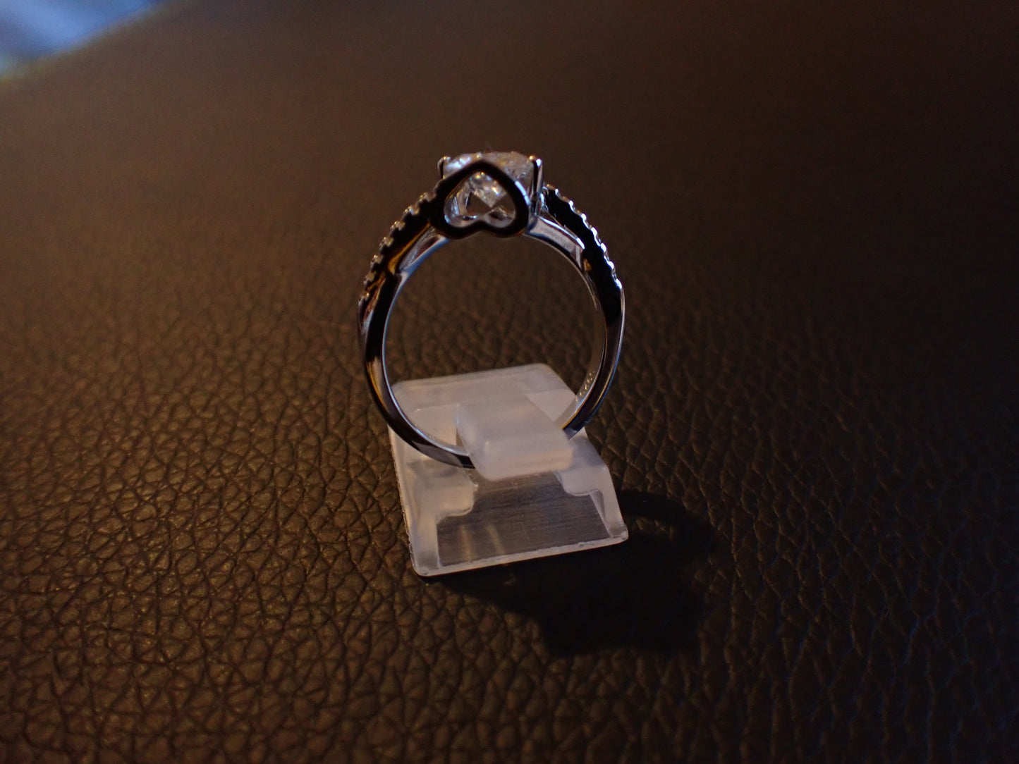 Twisted Pavé Solitaire Moissanite Ring – 0.5ct -  Mara & Co UK