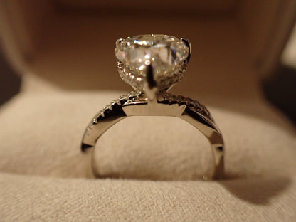 Radiant Heart Moissanite Pavé Ring – 2.0ct -  Mara & Co UK