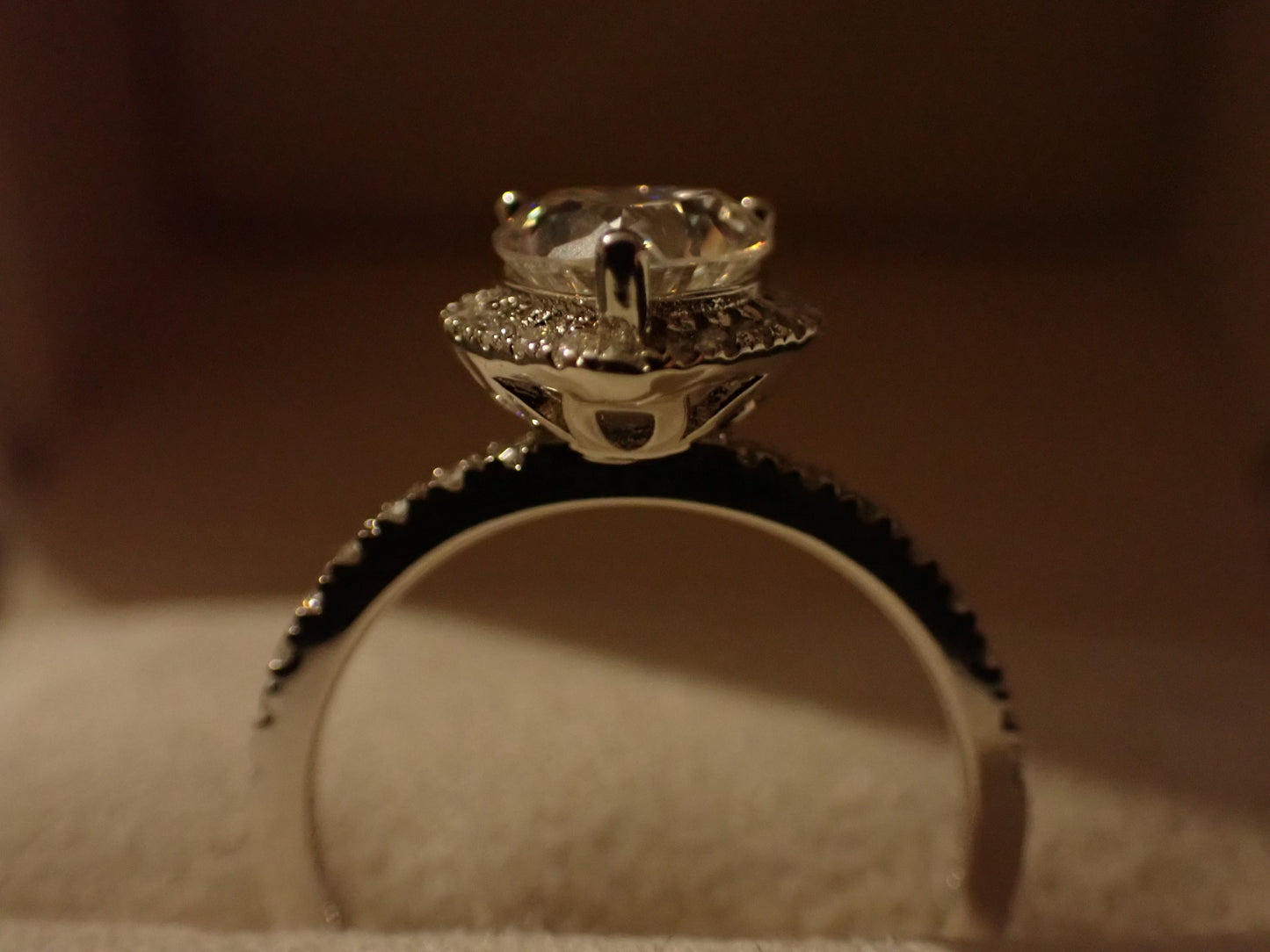 Heart-Shaped Moissanite Ring with Heart Halo – 1.2ct