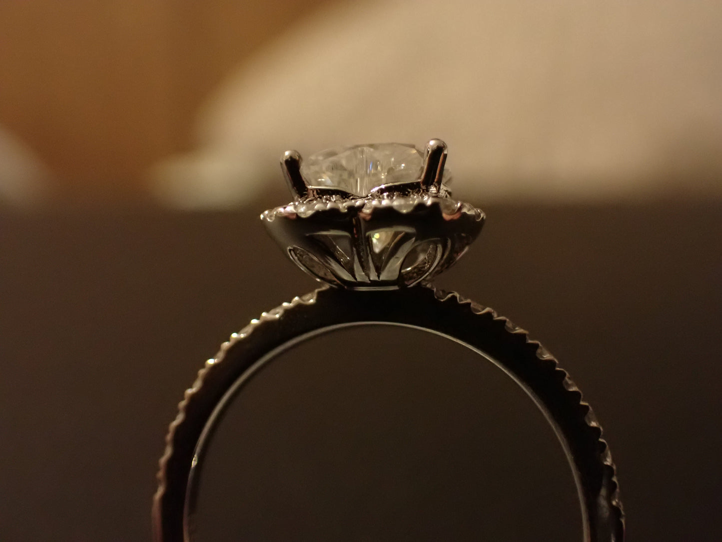 Heart-Shaped Moissanite Ring with Heart Halo – 1.2ct