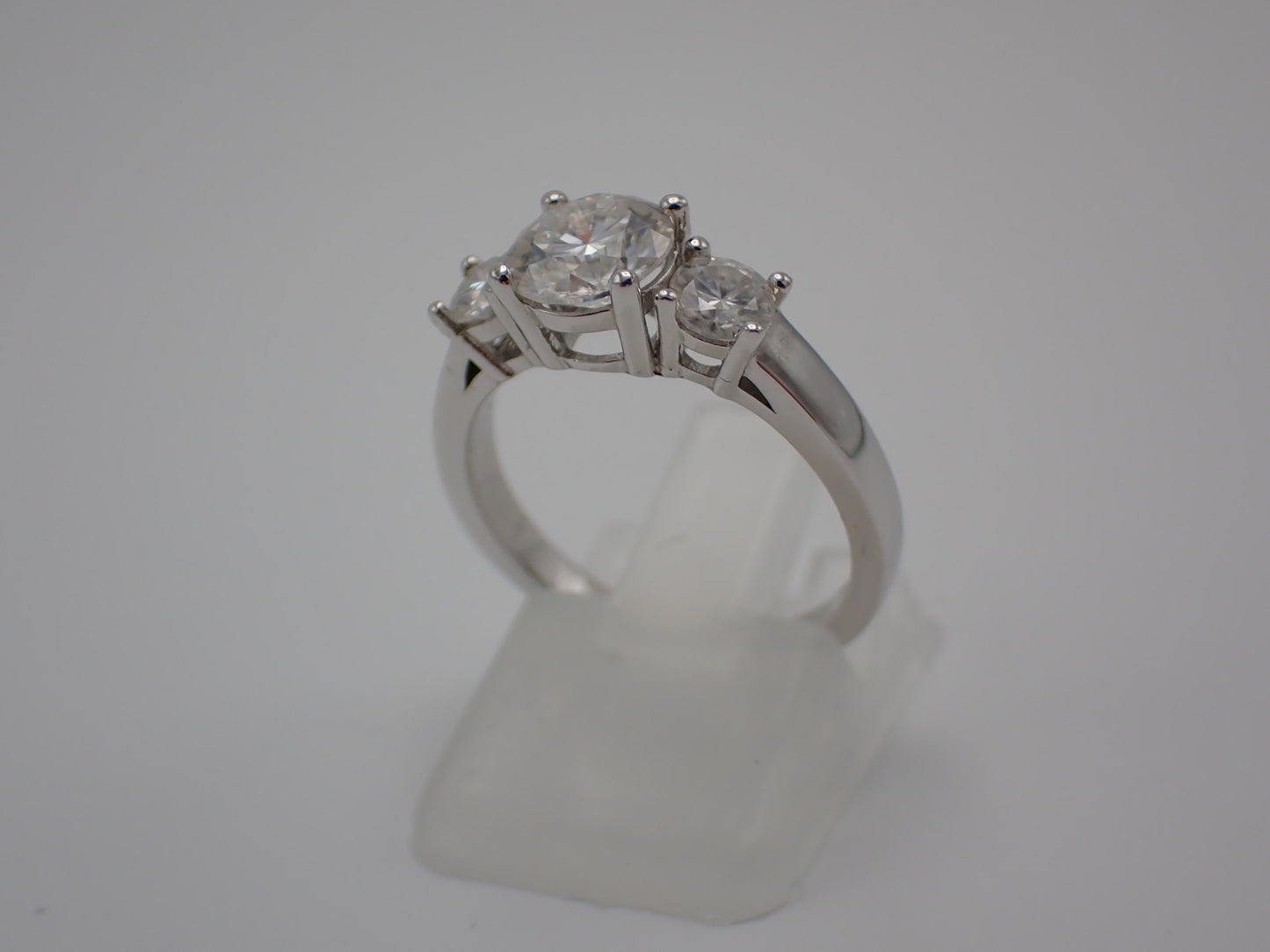 Classic Trilogy Moissanite Ring – 1.5ct