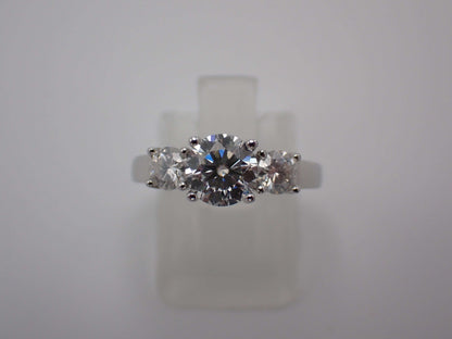 Classic Trilogy Moissanite Ring – 1.5ct -  Mara & Co UK