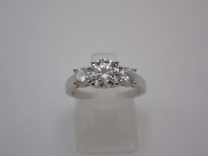 Classic Trilogy Moissanite Ring – 1.0ct -  Mara & Co UK
