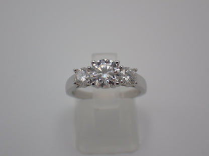 Classic Trilogy Moissanite Ring – 1.0ct -  Mara & Co UK