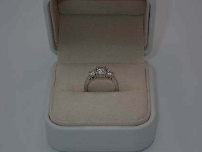 Classic Trilogy Moissanite Ring – 1.5ct -  Mara & Co UK
