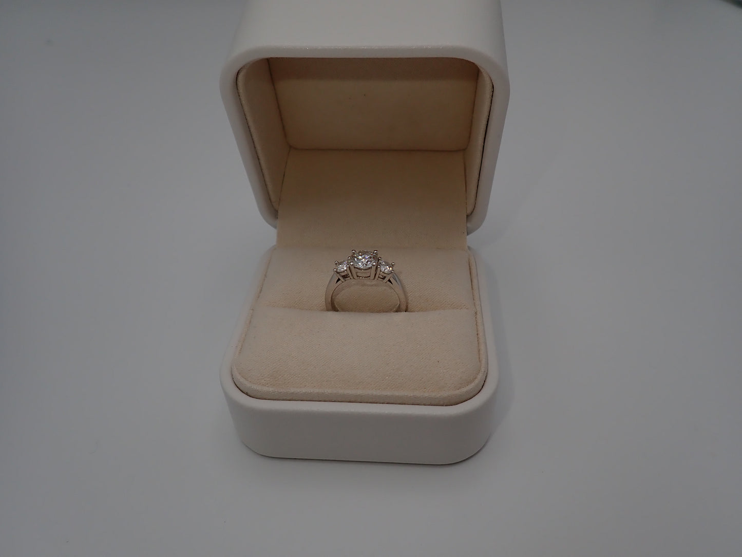 Classic Trilogy Moissanite Ring – 1.5ct