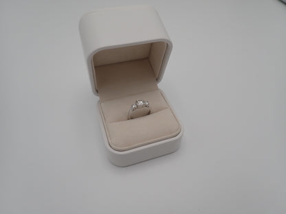 Classic Trilogy Moissanite Ring – 1.5ct -  Mara & Co UK