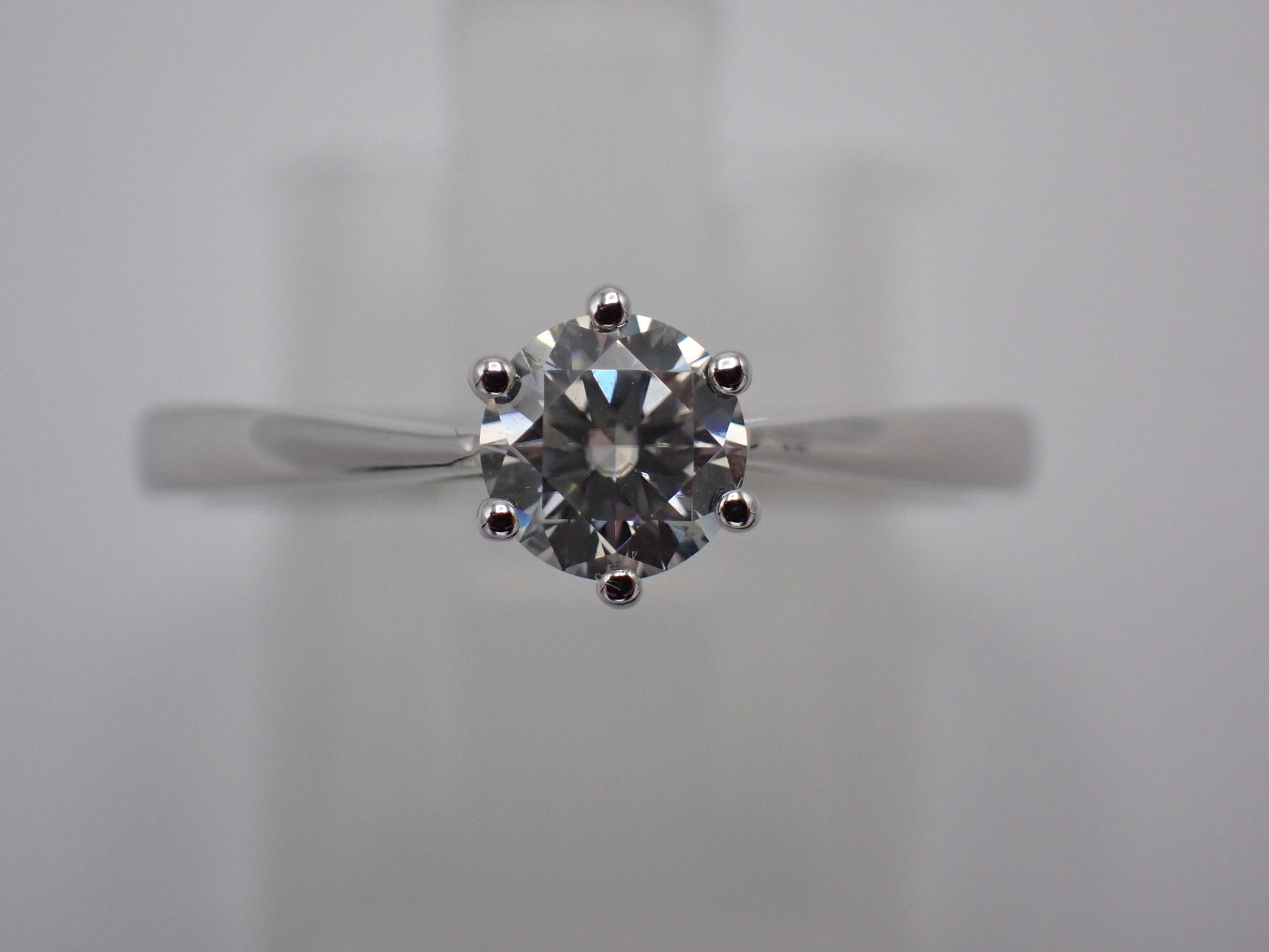 Cathedral Solitaire Moissanite Ring – 0.5ct -  Mara & Co UK